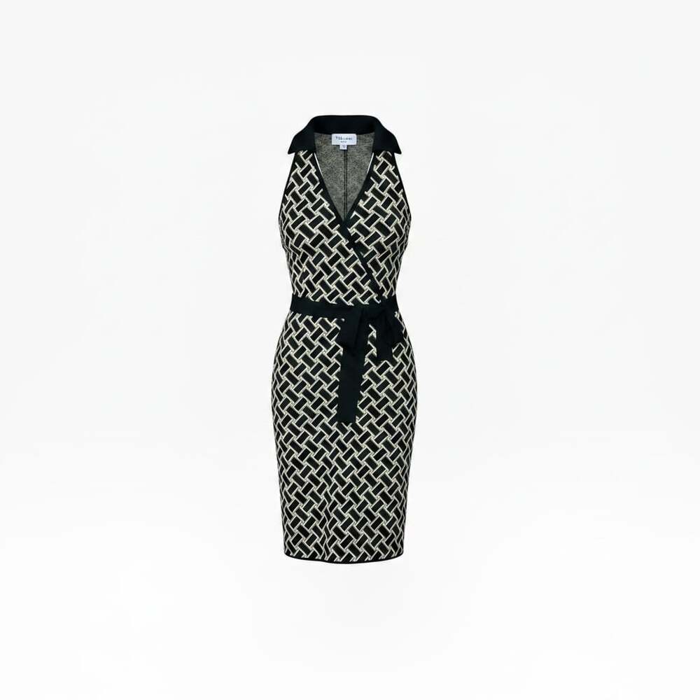 Diane von Furstenberg Sleeveless Knit Wrap Dress Size S
